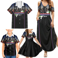 Mabuhay Philippines Festival Family Matching Summer Maxi Dress and Hawaiian Shirt Filipino Map Sampaguita Igorot Pattern