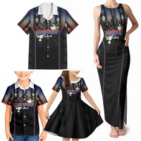 Mabuhay Philippines Festival Family Matching Tank Maxi Dress and Hawaiian Shirt Filipino Map Sampaguita Igorot Pattern