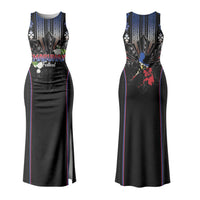 Mabuhay Philippines Festival Family Matching Tank Maxi Dress and Hawaiian Shirt Filipino Map Sampaguita Igorot Pattern