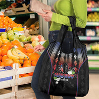 Mabuhay Philippines Festival Grocery Bag Filipino Map Sampaguita Igorot Pattern