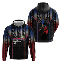 Mabuhay Philippines Festival Hoodie Filipino Map Sampaguita Igorot Pattern