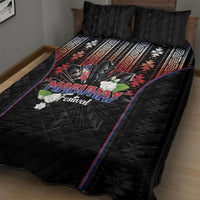 Mabuhay Philippines Festival Quilt Bed Set Filipino Map Sampaguita Igorot Pattern