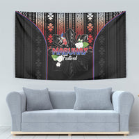 Mabuhay Philippines Festival Tapestry Filipino Map Sampaguita Igorot Pattern