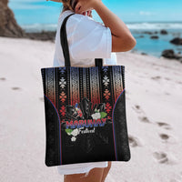 Mabuhay Philippines Festival Tote Bag Filipino Map Sampaguita Igorot Pattern