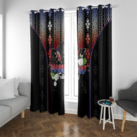 Mabuhay Philippines Festival Window Curtain Filipino Map Sampaguita Igorot Pattern