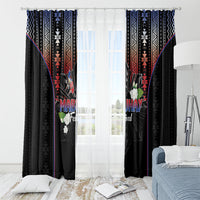 Mabuhay Philippines Festival Window Curtain Filipino Map Sampaguita Igorot Pattern