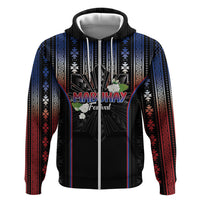 Mabuhay Philippines Festival Zip Hoodie Filipino Map Sampaguita Igorot Pattern