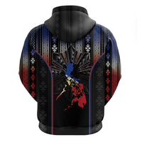Mabuhay Philippines Festival Zip Hoodie Filipino Map Sampaguita Igorot Pattern