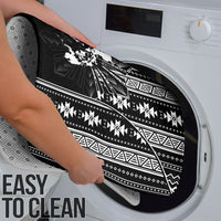 Mabuhay Philippines Festival Bathroom Set Filipino Map Black White Igorot Pattern