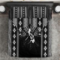 Mabuhay Philippines Festival Bedding Set Filipino Map Black White Igorot Pattern