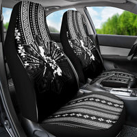 Mabuhay Philippines Festival Car Seat Cover Filipino Map Black White Igorot Pattern