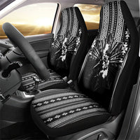Mabuhay Philippines Festival Car Seat Cover Filipino Map Black White Igorot Pattern