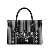 Mabuhay Philippines Festival Leather Bag Filipino Map Black White Igorot Pattern