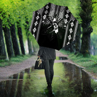 Mabuhay Philippines Festival Umbrella Filipino Map Black White Igorot Pattern