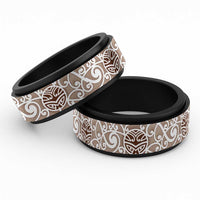 New Zealand Moko Maori Koru Pattern Spinner Ring - Polynesian Pride