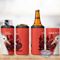 Custom Nouvelle-Caledonie Football 4 in 1 Can Cooler Tumbler Allez Les Cagous Simple Style