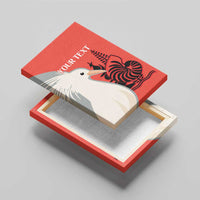 Custom Nouvelle-Caledonie Football Canvas Wall Art Allez Les Cagous Simple Style