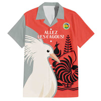 Custom Nouvelle-Caledonie Football Family Matching Tank Maxi Dress and Hawaiian Shirt Allez Les Cagous Simple Style