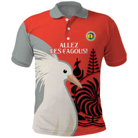 Custom Nouvelle-Caledonie Football Polo Shirt Allez Les Cagous Simple Style