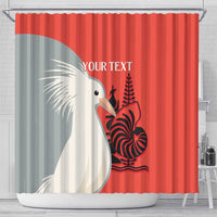 Custom Nouvelle-Caledonie Football Shower Curtain Allez Les Cagous Simple Style