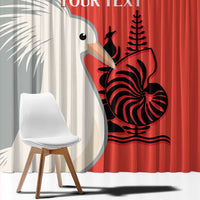 Custom Nouvelle-Caledonie Football Window Curtain Allez Les Cagous Simple Style