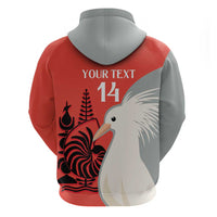 Custom Nouvelle-Caledonie Football Zip Hoodie Allez Les Cagous Simple Style