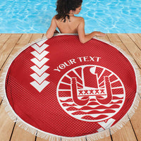Custom Tahiti Football Beach Blanket Go Toa Aito