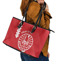 Custom Tahiti Football Leather Tote Bag Go Toa Aito