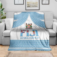 Custom Fiji Tapa Football Blanket Go Bula Boy!