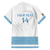 Custom Fiji Tapa Football Family Matching Short Sleeve Bodycon Dress and Hawaiian Shirt Go Bula Boy!