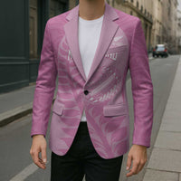 Custom New Zealand Silver Fern Rugby 2025 Blazer All Black Aotearoa Maori Pink - Polynesian Pride