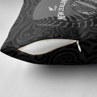Custom New Zealand Silver Fern Rugby 2025 Pillow Cover Go Champions Aotearoa Maori Black - Polynesian Pride