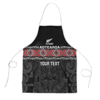 Custom New Zealand Silver Fern Rugby Apron All Black Maori Taniko Pattern - Polynesian Pride