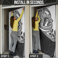 Philippines Eagle Sun Door Cover Filipino Agila Polynesian Tattoo Black Color