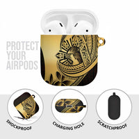 Philippines Eagle Sun AirPods Case Filipino Agila Polynesian Tattoo Gold Color