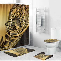 Philippines Eagle Sun Bathroom Set Filipino Agila Polynesian Tattoo Gold Color