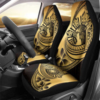 Philippines Eagle Sun Car Seat Cover Filipino Agila Polynesian Tattoo Gold Color LT14 - Polynesian Pride