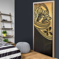 Philippines Eagle Sun Door Cover Filipino Agila Polynesian Tattoo Gold Color