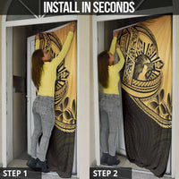 Philippines Eagle Sun Door Cover Filipino Agila Polynesian Tattoo Gold Color