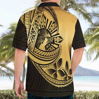 Philippines Eagle Sun Hawaiian Shirt Filipino Agila Polynesian Tattoo Gold Color