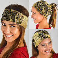 Philippines Eagle Sun Neck Gaiter Filipino Agila Polynesian Tattoo Gold Color