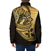 Philippines Eagle Sun Padded Jacket Filipino Agila Polynesian Tattoo Gold Color LT14 - Polynesian Pride