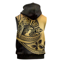 Philippines Eagle Sun Sleeveless Zip Hoodie Filipino Agila Polynesian Tattoo Gold Color LT14 - Polynesian Pride