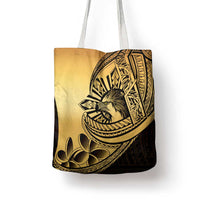 Philippines Eagle Sun Tote Bag Filipino Agila Polynesian Tattoo Gold Color