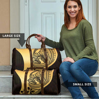 Philippines Eagle Sun Travel Bag Filipino Agila Polynesian Tattoo Gold Color