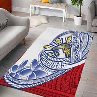 Philippines Eagle Sun Area Rug Filipino Agila Polynesian Tattoo Flag Color