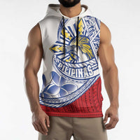Philippines Eagle Sun Sleeveless Hoodie Filipino Agila Polynesian Tattoo Flag Color LT14 - Polynesian Pride