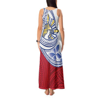Philippines Eagle Sun Tank Maxi Dress Filipino Agila Polynesian Tattoo Flag Color LT14 - Polynesian Pride