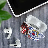 Filipino American History Month AirPods Case Philippines Agila USA Eagle Mix Flag