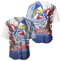 Filipino American History Month Baseball Jersey Philippines Agila USA Eagle Mix Flag LT14 - Polynesian Pride